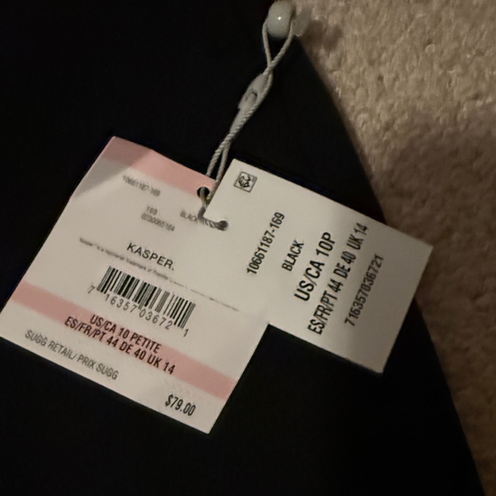Kasper Black Pants - Picture 3 of 4